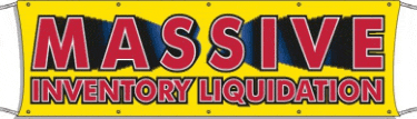 Outdoor Giant Banner - Huge Sale & Inventory Clearance - Perfect for Events, Advertising & Promotions
