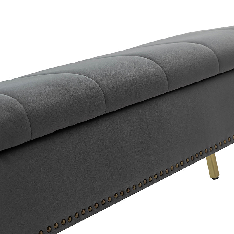 Egmund Upholstered Flip Top Storage Bench - Stylish Ottoman with Hidden Storage for Bedroom, Living Room & Entryway - Perfect for Home Organization & Extra Seating