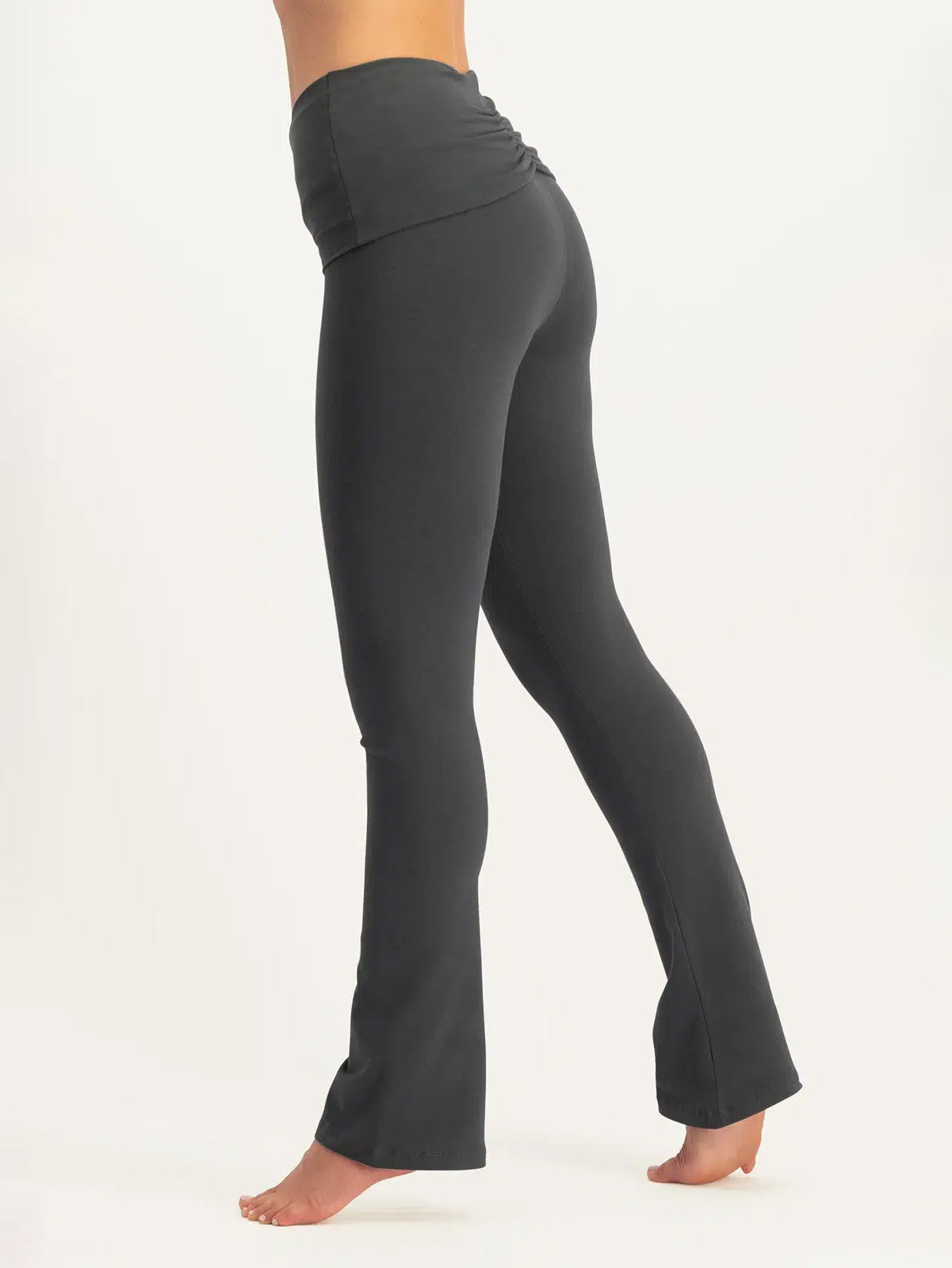 Urban Goddess Pranafied Flared Yoga Pants for Women - High Waisted Stretchy Comfort - Perfect for Yoga, Pilates & Lounge Wear - Ash Color