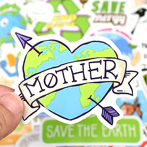 50 Pcs Eco-Friendly Stickers - Waterproof Vinyl Decals for Water Bottles, Laptops, Luggage, Cars, Bikes & Helmets | Perfect for DIY Crafts, School Projects & Personalizing Your Belongings
