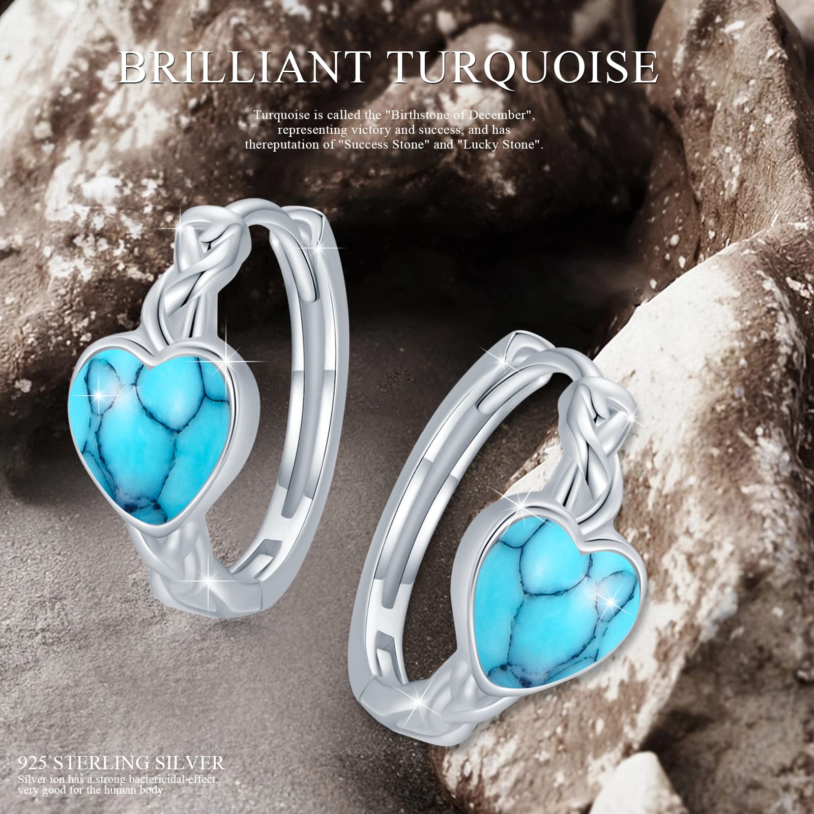 925 Sterling Silver Celtic Heart Hoop Earrings - Small Huggie Hoop Earrings for Women, Elegant Celtic Jewelry Gift for Her | Perfect for Everyday Wear, Date Nights & Special Occasions