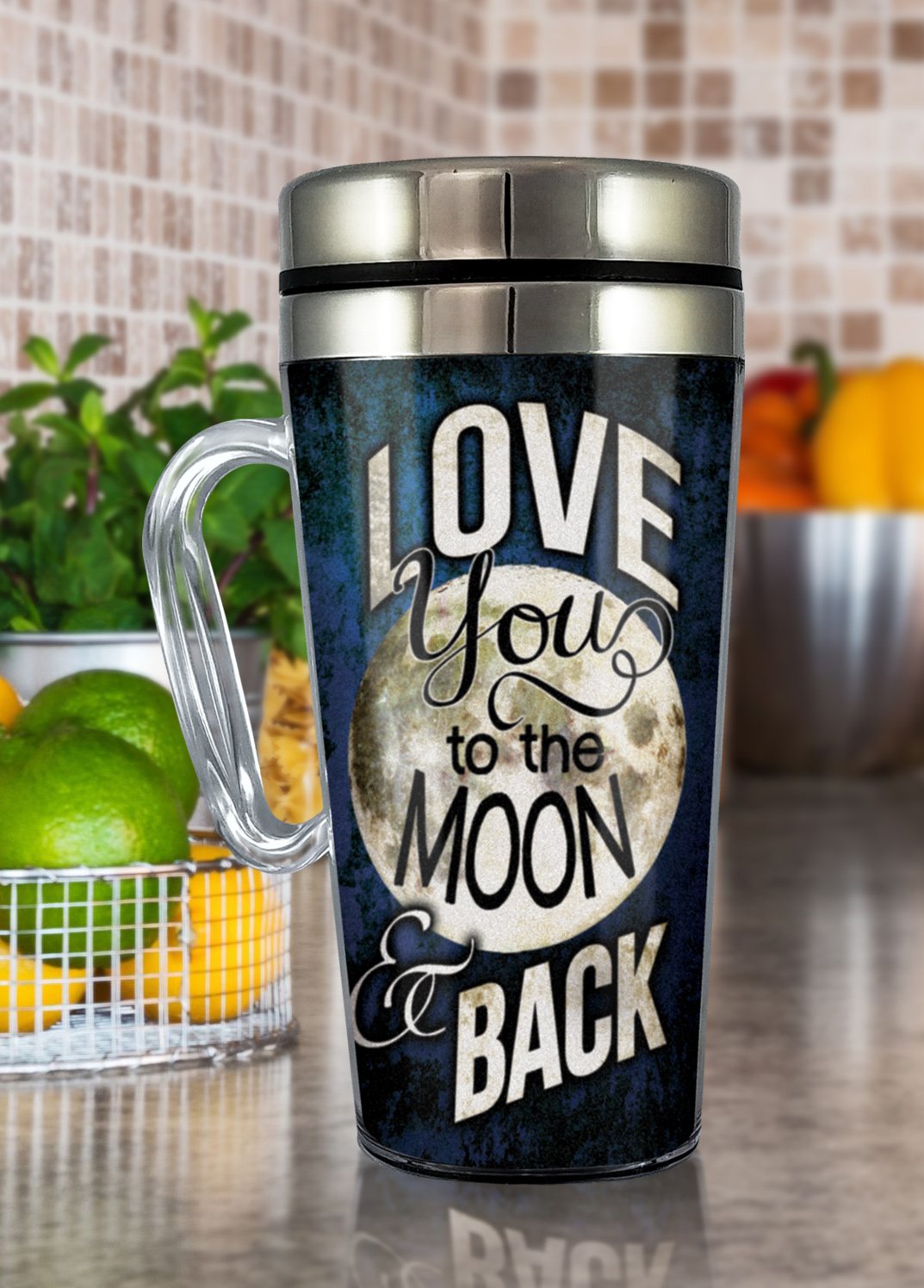 Spoontiques Wonder Woman Insulated Travel Coffee Mug - 14 oz Stainless Steel Vacuum Tumbler - Perfect Gift for Coffee Lovers & Superhero Fans - Great for Office, Commuting, and Outdoor Adventures
