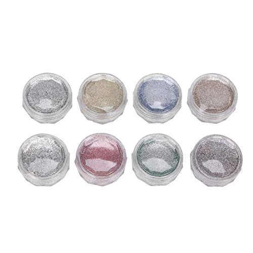 8Pcs Nail Glitter Powder Set - Colorful Face & Body Makeup Glitter for Nail Art, Manicure, Phone Case Decorations | Perfect for DIY Beauty Designs, Parties, and Special Occasions