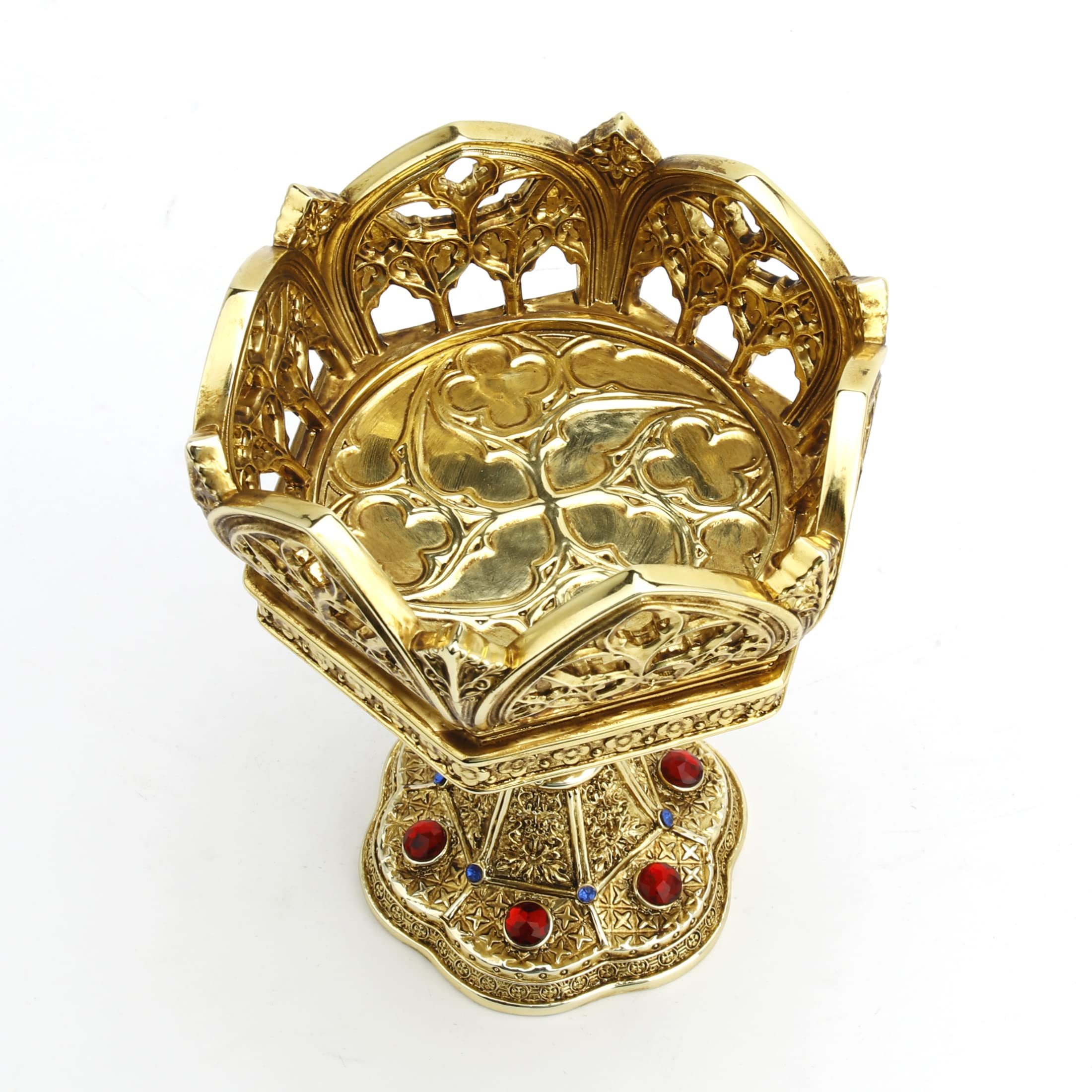 Veronese Design Hexagon Cathedral Gold Plated Votive Candle Holder - Elegant Home Decor for Weddings, Church Altars & Holiday Centerpieces