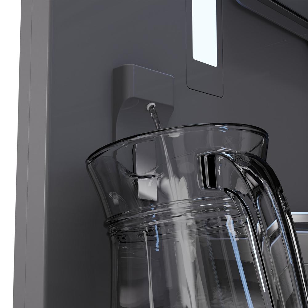 ZLINE Autograph Edition 30 Inch Built-In Bottom Freezer Refrigerator - 16.1 cu.ft Capacity, Panel Ready, Water Dispenser & Ice Maker, Graphite Gray Interior with Champagne Bronze Accents (GRBIVZ 30 CB) - Perfect for Modern Kitchens, Open Concept Homes & Luxury Appliances Integration