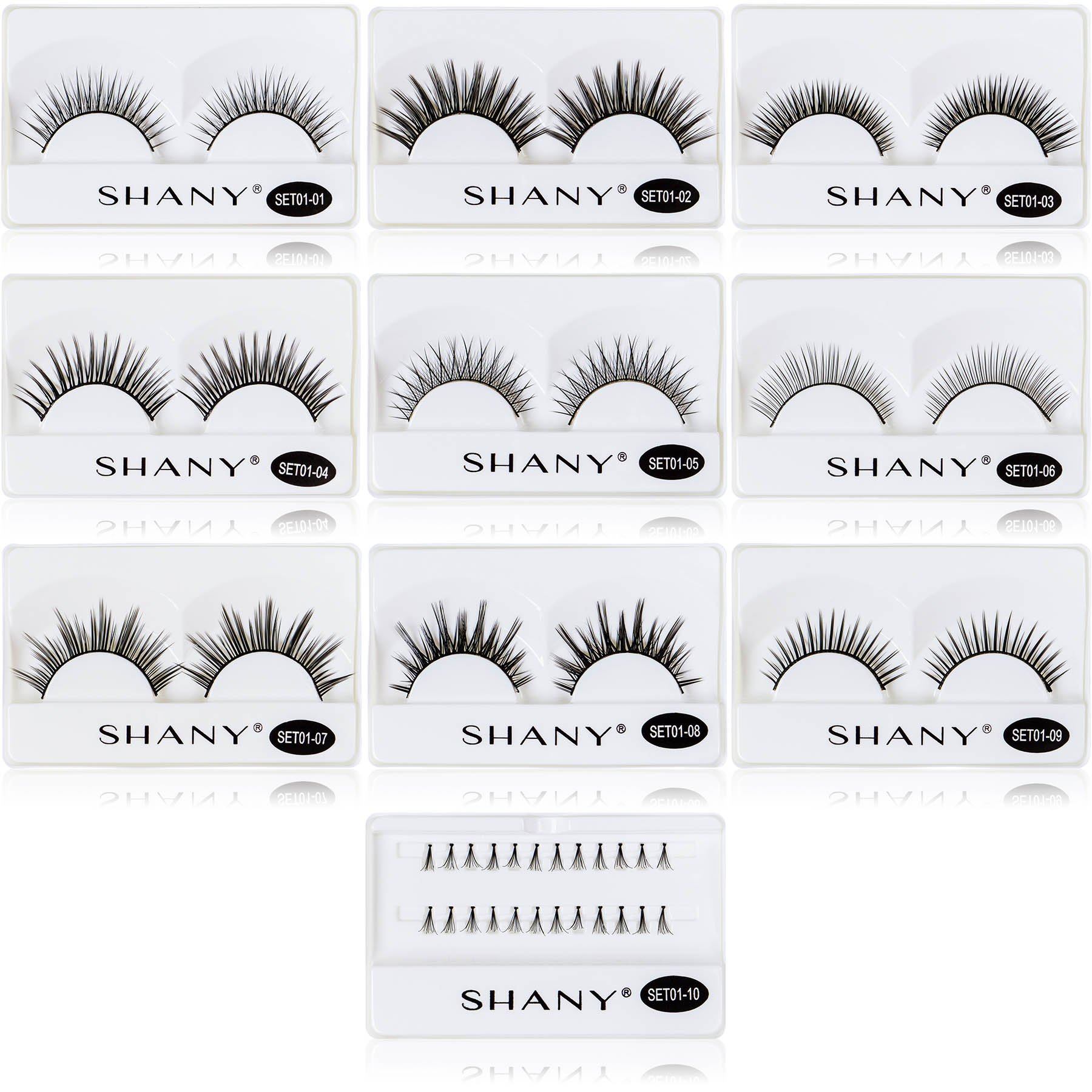 10 Pairs Reusable False Eyelashes Set - Natural & Dramatic Lashes for Day & Night Makeup - Perfect for Parties, Weddings, and Special Occasions