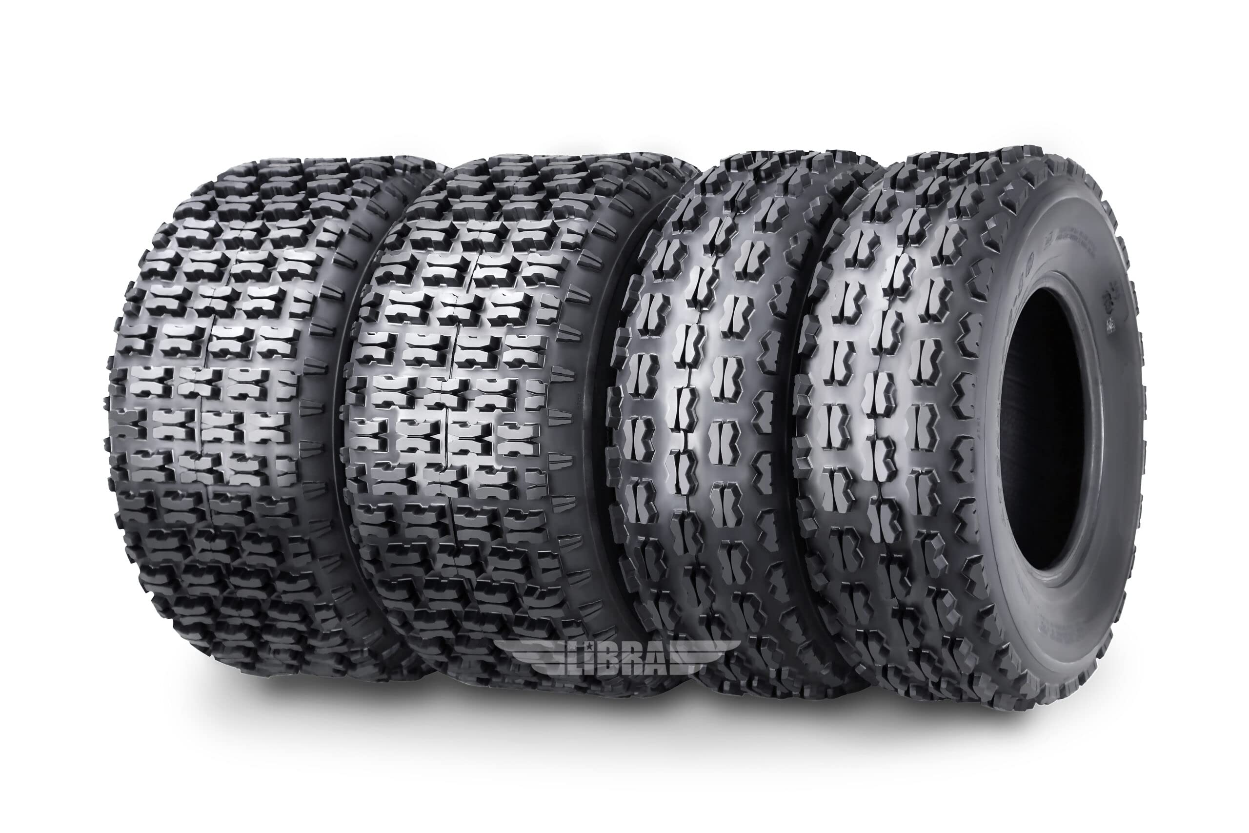 **WANDA 22x7-10 & 22x10-10 ATV Tires Complete Set for Yamaha Big Bear 250 & Bruin 250 Sport - Durable Off-Road & Trail Riding**