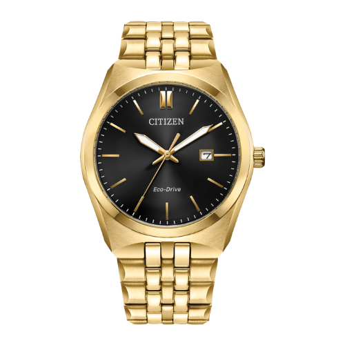 Citizen Corso Eco-Drive WR100 Men's Watch - Black Dial Stainless Steel Water Resistant - Perfect for Business, Casual & Outdoor Activities