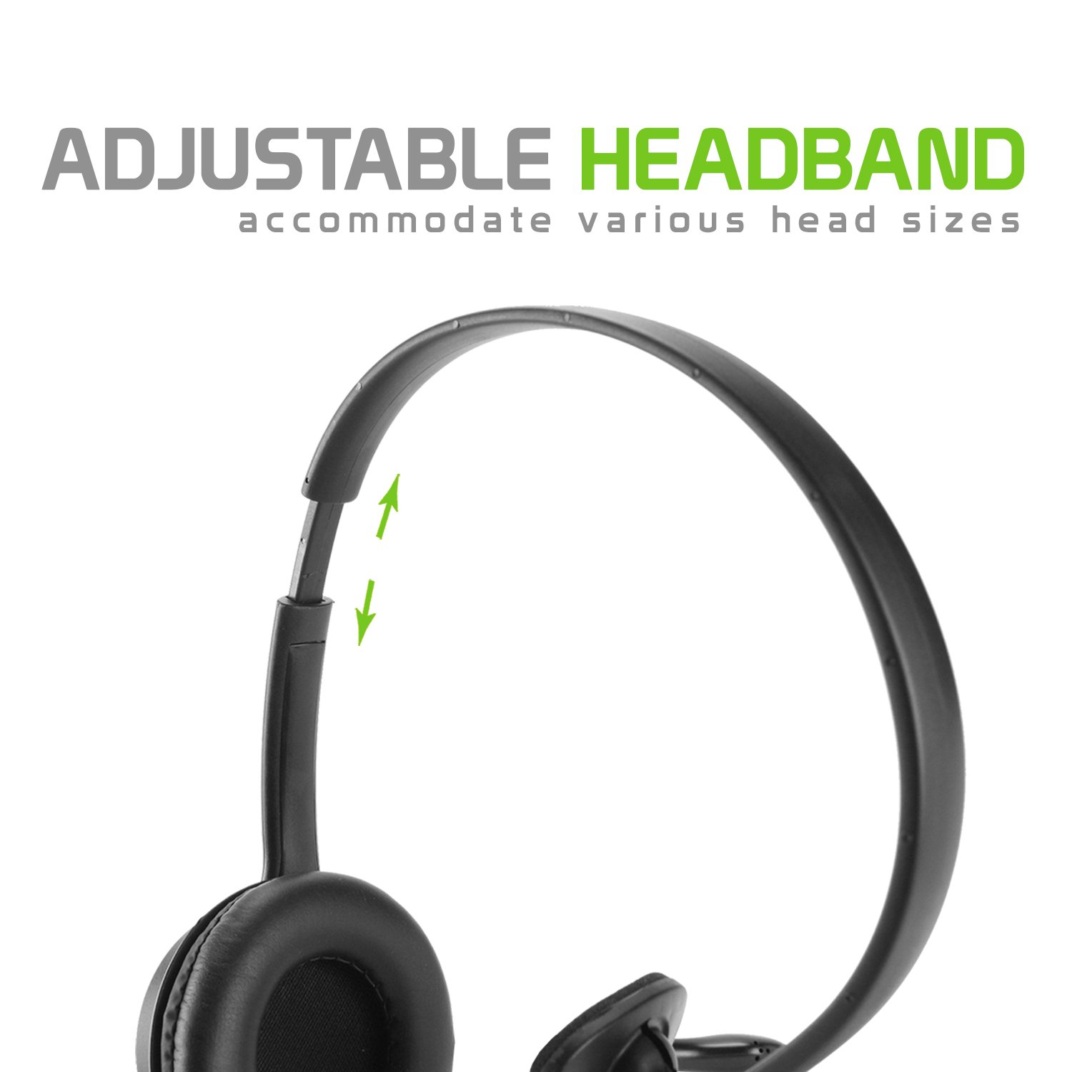 Premium Mono 3.5mm Hands-Free Headset with Boom Mic - 5ft Cord for iPhone, Samsung, LG, Motorola & More | Noise-Canceling for Calls, Gaming, Office & Remote Work