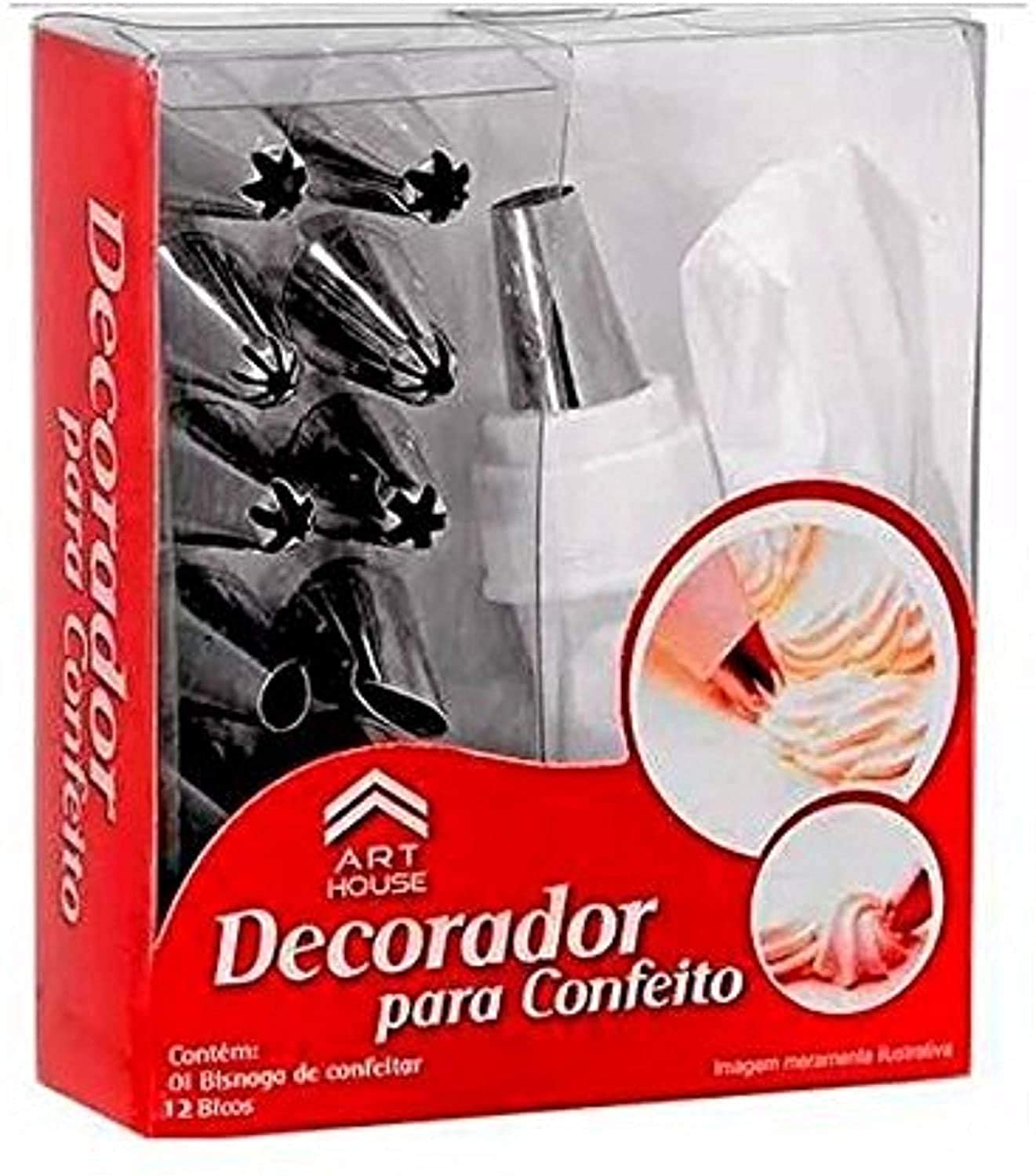 Premium Cake Decorating Icing Bag Set with 12 Stainless Steel Nozzles - Reusable & Washable Piping Bags Kit for Baking, Cupcake Frosting, Cookie Decorating - Perfect for Birthday Cakes, Wedding Desserts & DIY Pastry Arts
