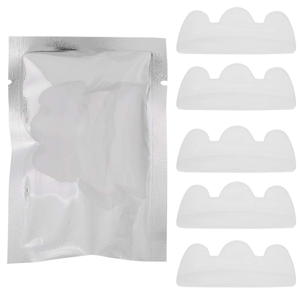 5 Pairs Silicone Eyelash Perming Pads - Reusable Eyelash Curling & Lifting Shield Patch for Lash Perm Treatment, Professional Makeup Tool for Salon & Home Use - Perfect for Lash Extensions, Volume Lashes & Natural Lash Enhancement