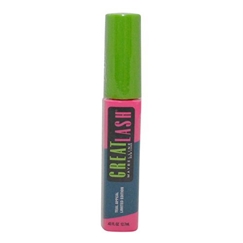 Maybelline Great Lash Limited Edition Teal Appeal Mascara 12.7ml - Volumizing & Lengthening Waterproof Mascara for Dramatic Lashes - Perfect for Parties, Date Nights & Special Occasions