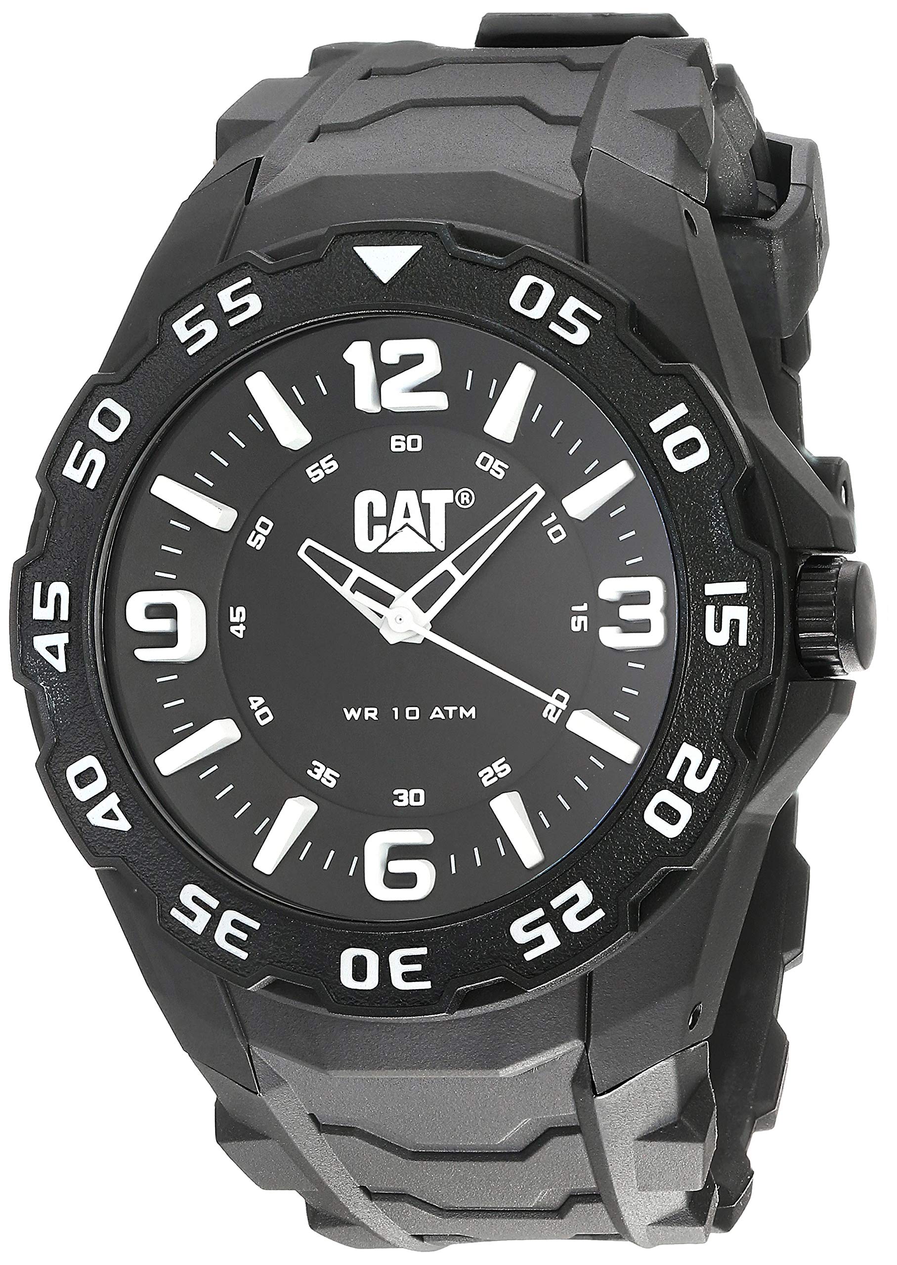 CAT Men's Analog Quartz Watch with Motion Display - Black - Perfect for Outdoor Adventures, Work & Casual Wear