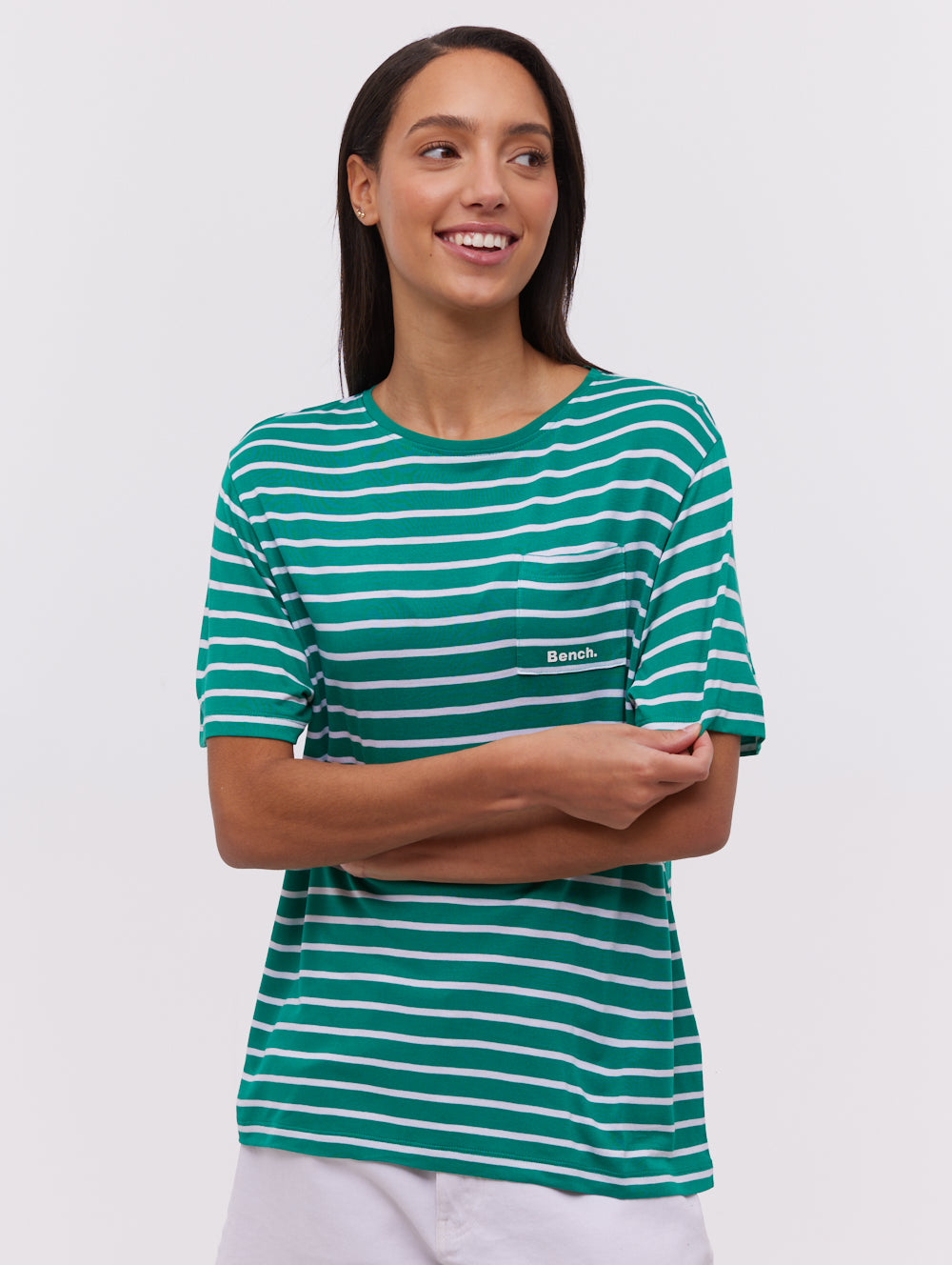 Nouria Striped Pocket T-Shirt for Men - Comfortable Casual Short Sleeve Tee - Perfect for Everyday Wear, Outings & Relaxation