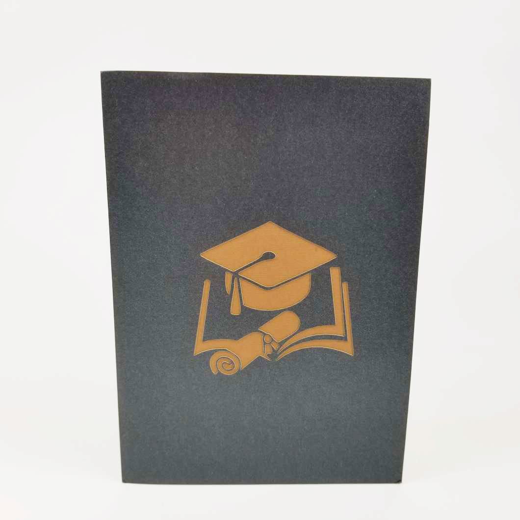 Graduation Cap Greeting Card - Graduation Congratulations Card for Students, Graduates, Achievement & Celebration - Perfect for High School, College & University Graduation Parties & Gifts