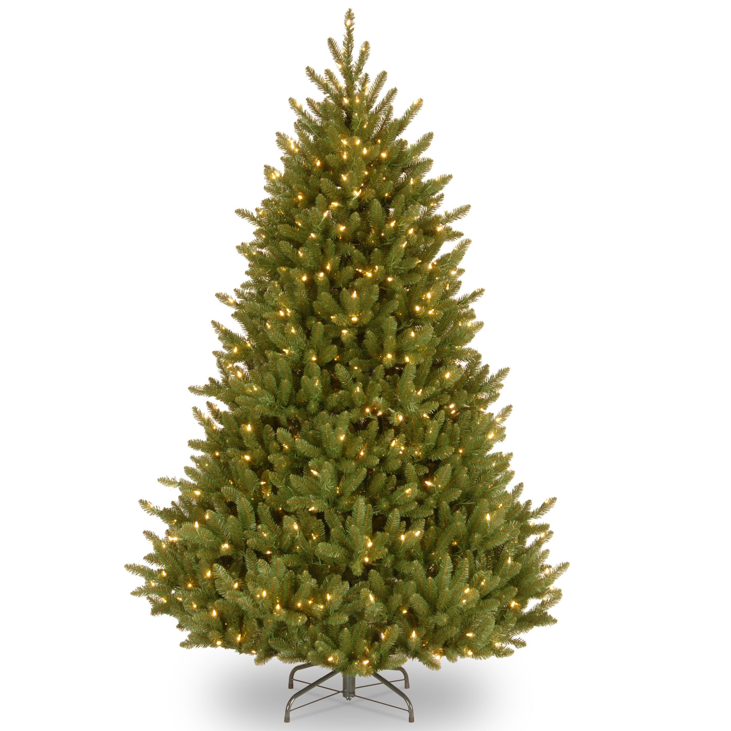 6.5 ft Pre-Lit Artificial Fraser Fir Christmas Tree with 600 Clear LED Lights - Perfect for Home, Office, and Holiday Decorations