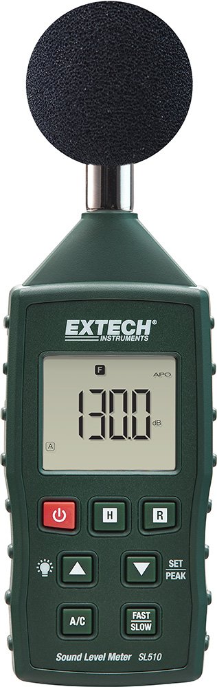 Extech SL510 Digital Sound Level Meter - Professional Noise Measurement Device for Home, Office & Industrial Use