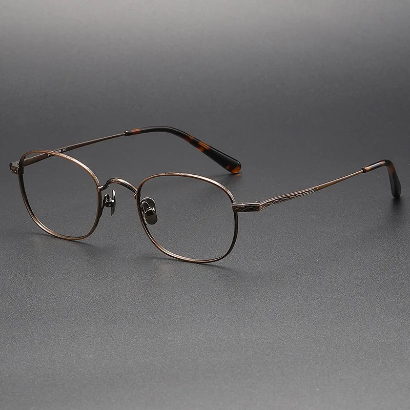 Stylish Black Titanium Oval Square Eyeglasses for Women - Lightweight Full Rim Frame - Perfect for Work, Reading & Fashion Accessories