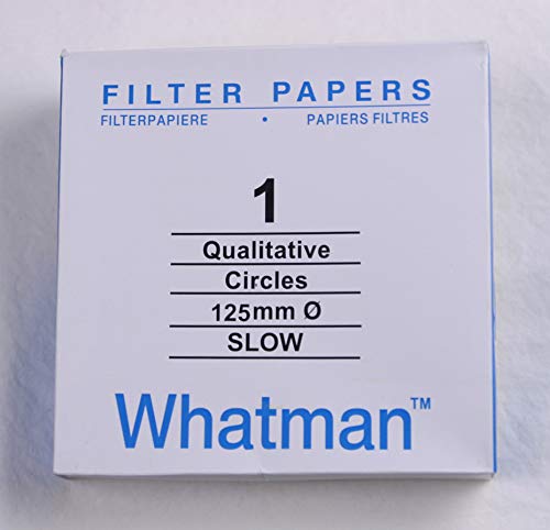Premium 103 Qualitative Filter Paper - 12.5 cm Diameter, Fast Flow Rate for Laboratory Analysis, Coffee Brewing & Essential Oil Extraction