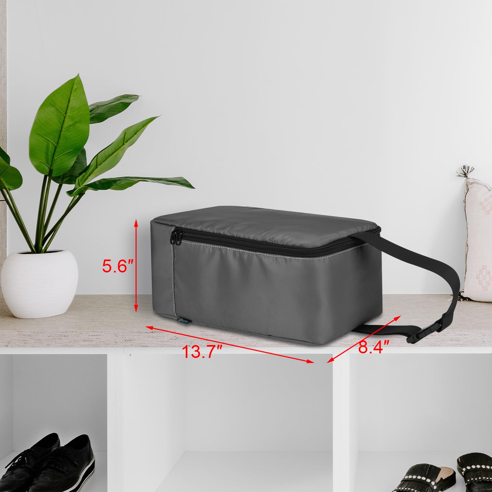 **Beautyflier Portable Steamer Storage Bag for Conair Clothes Steamer – Travel-Friendly Handheld Steamer Holder with Hanging Buckle Strap – Compact Iron Case Organizer (Grey) – Perfect for Travel, Home & Office Use**