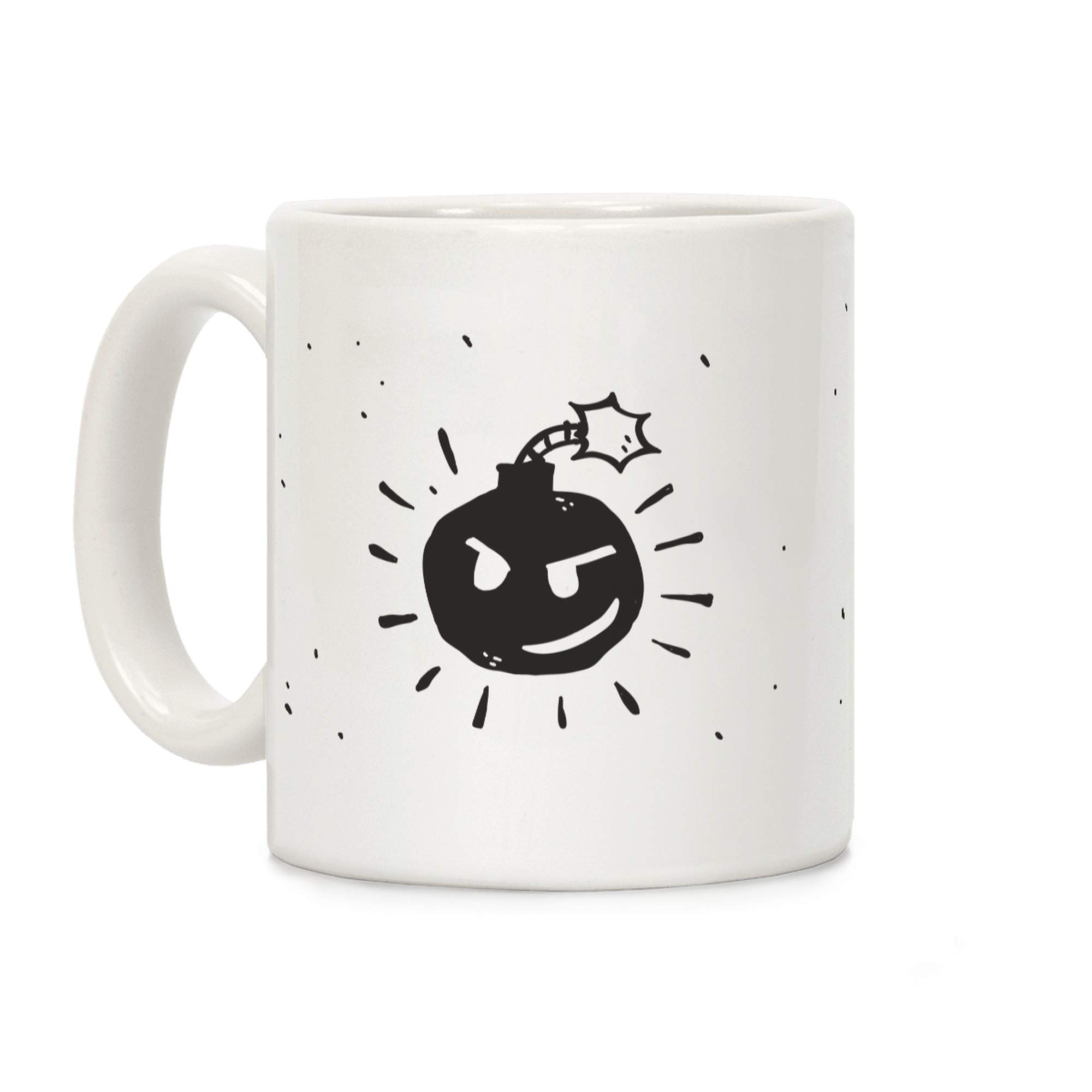 LookHUMAN Sex Bob-omb White 11oz Ceramic Coffee Mug - Funny Novelty Gift for Gamers & Music Lovers - Perfect for Home, Office & Gaming Setups