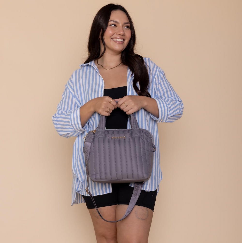 Puffy Pillow Crossbody Bag - Soft & Stylish Charcoal Shoulder Purse for Women | Perfect for Travel, Shopping & Everyday Use