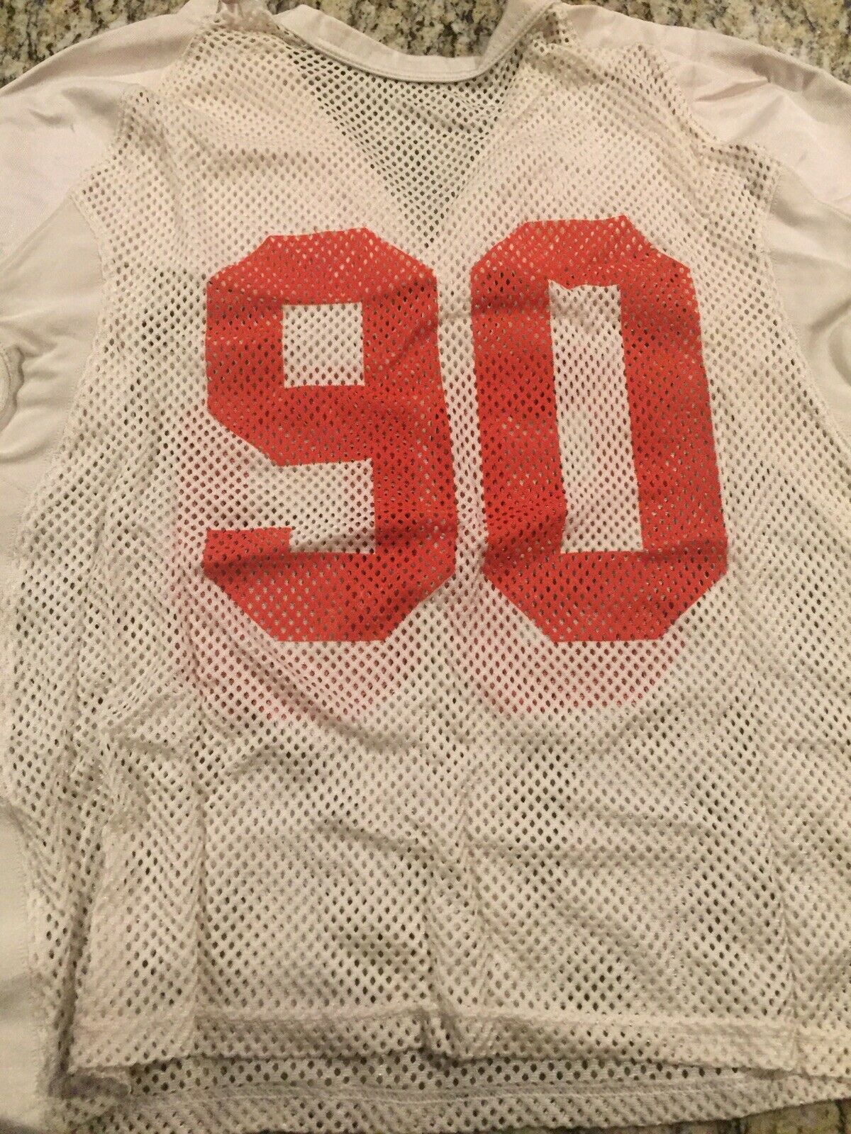 Shaq Lawson Clemson Tigers Authentic #90 Game-Worn White Football Jersey - 2015-17 Seasons - Size 3XL - Collectible Memorabilia for Die-Hard Fans & Sports Enthusiasts - Perfect for Game Day, Tailgating, and Display in Your Man Cave