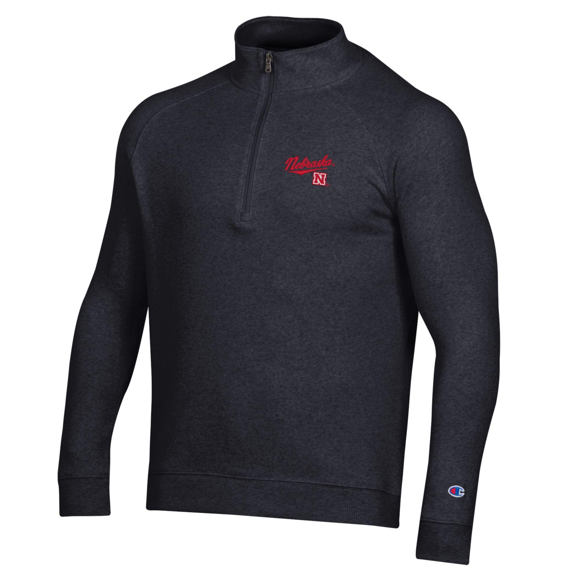 Nebraska Huskers Men's 1/4 Zip Pullover - Lightweight Fleece Quarter-Zip Jacket for Football Fans & Outdoor Activities