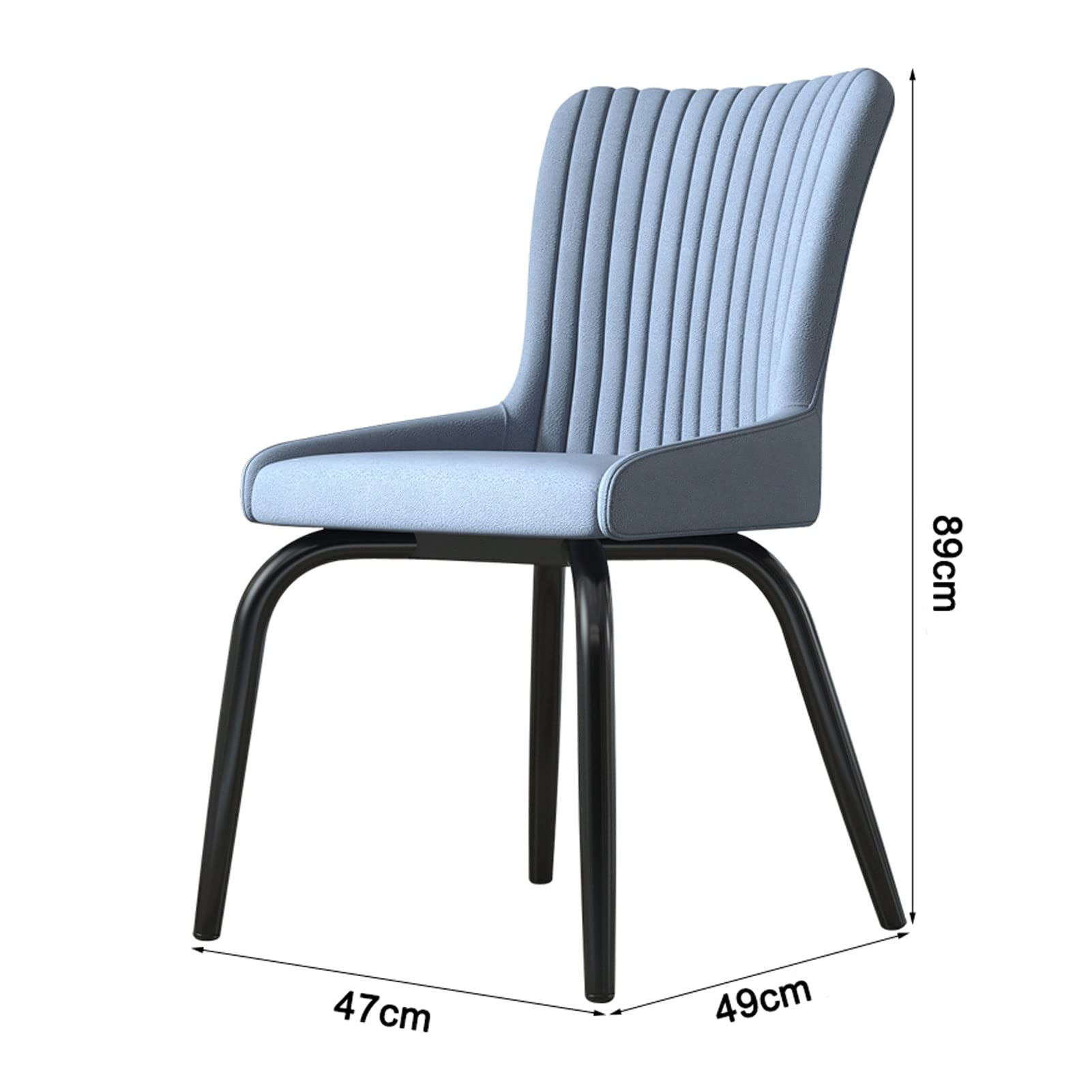 Modern Faux Leather Dining Chairs - Armless Counter Height Upholstered Lounge Chairs with Backrest, 200kg Weight Capacity - Perfect for Kitchen, Bar, Dining Room & Office Use