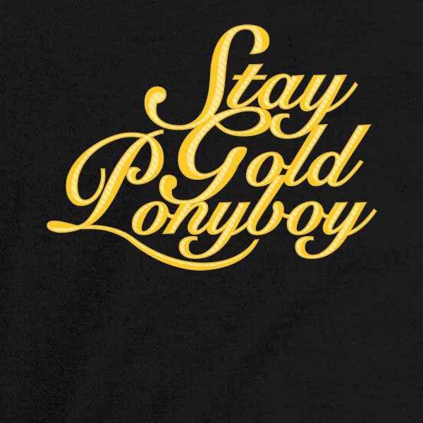 Pop Threads Stay Gold Ponyboy Graphic Tee for Men - Vintage Inspired Cotton T-Shirt - Casual Streetwear & Movie Fan Apparel