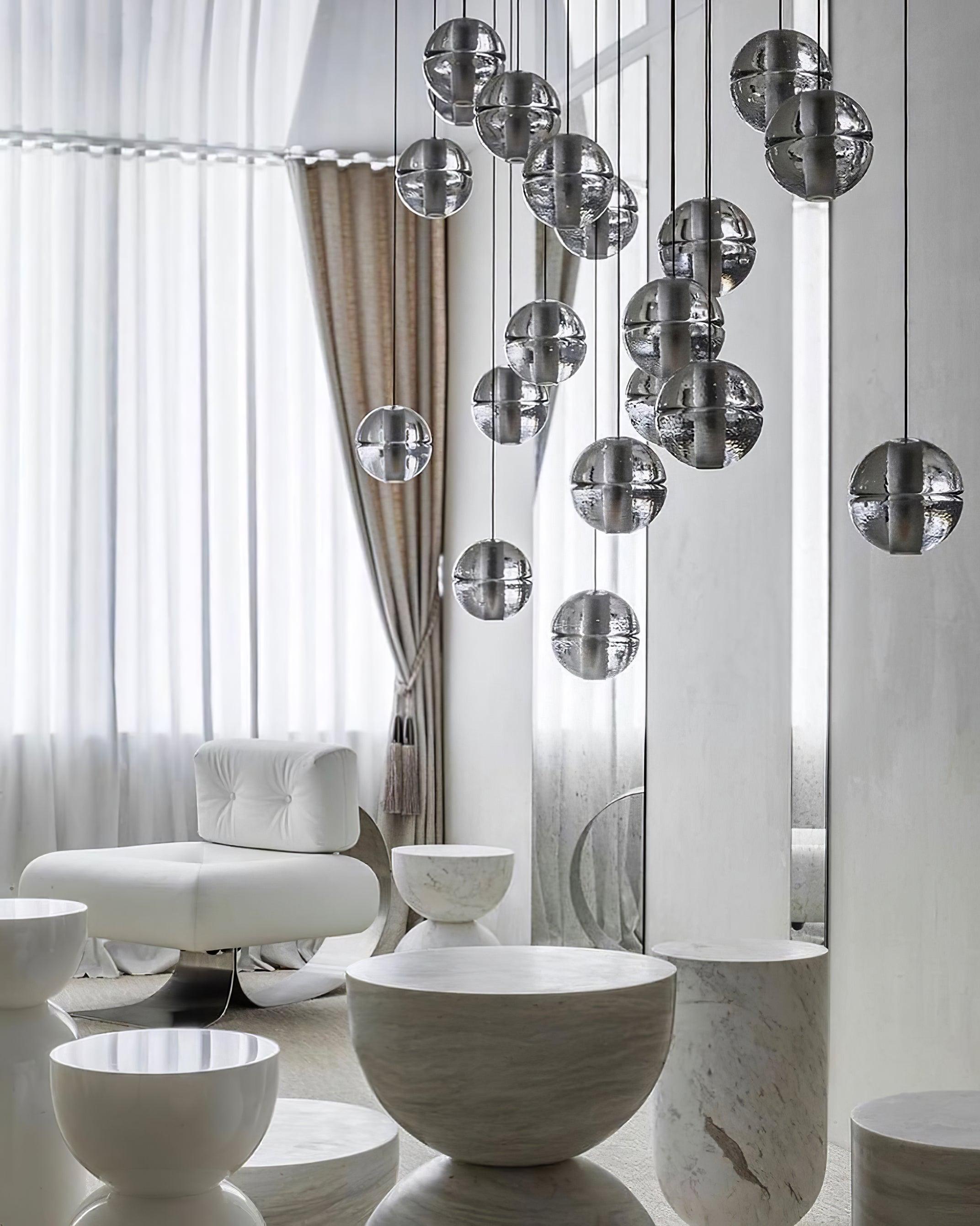 Elegant Round K9 Crystal Chandelier - Modern Luxury Ceiling Light Fixture for Dining Room, Living Room & Bedroom Decor