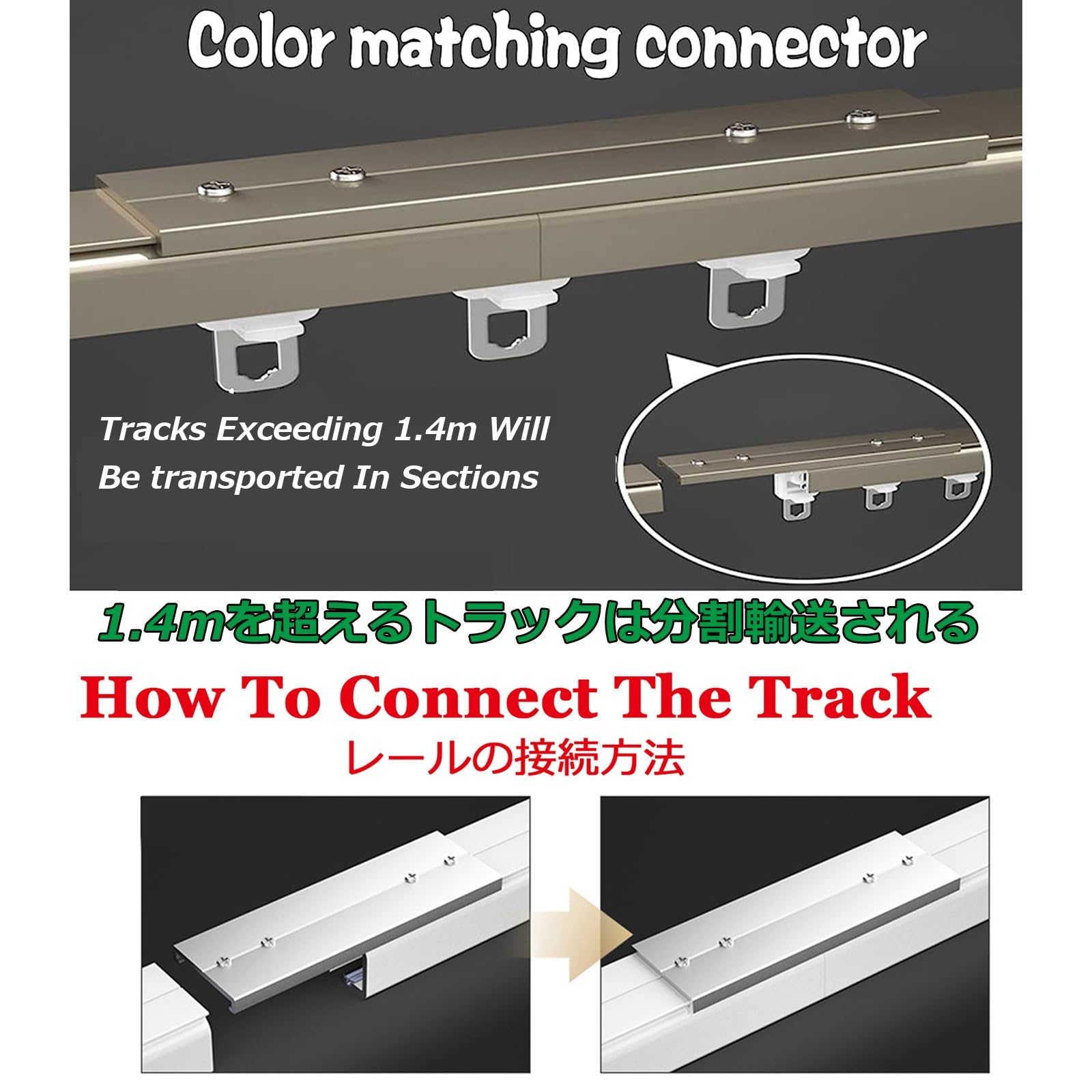 Heavy Duty Aluminum Ceiling Curtain Track Rails - 2.0mm Thick Wall Mount or Ceiling Mount Curtain Rod System with Rollers for Room Dividers, Blackout Drapes & Shower Curtains - Perfect for Living Rooms, Bedrooms and Bathrooms