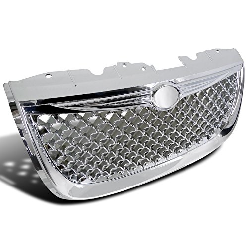 Spec-D Tuning HG-300M99C Chrome Mesh Front Hood Grille for Chrysler 300M - Replacement Bumper Grill for Enhanced Style & Protection - Perfect for Car Customization & Show Vehicles