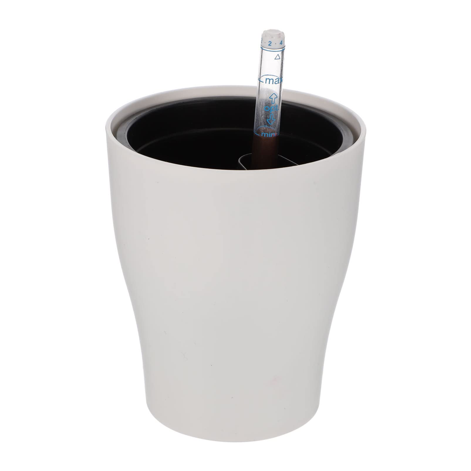 Self Watering Planter - Automatic Water Absorption Flower Pot for Indoor/Outdoor Plants - White Garden Planter with Reservoir System - Perfect for Home, Office, Balcony & Patio Decor