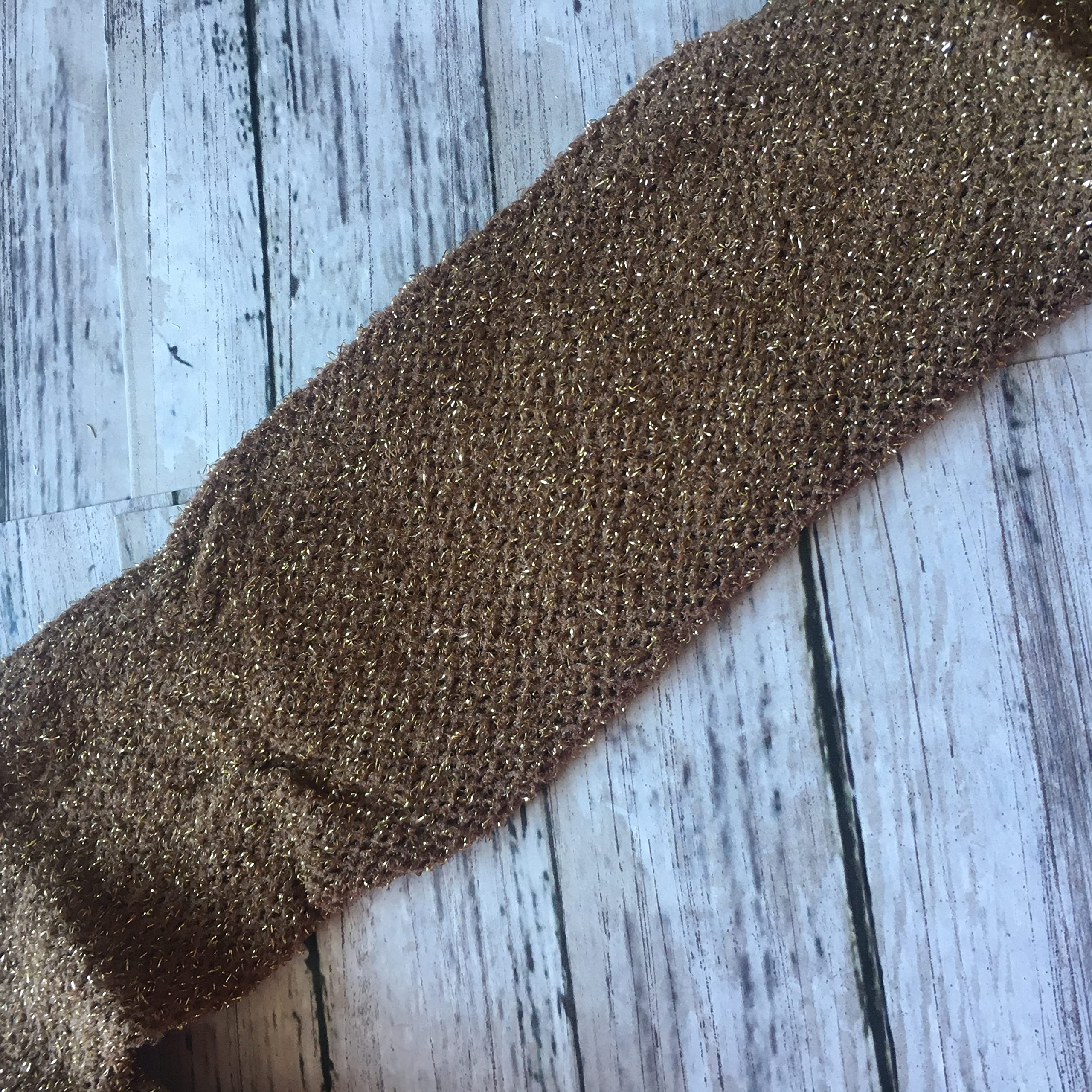 Gold Glitter Fishnet Tights for Women - Skin Tone Carnival Stockings | Sexy Party Legwear for Caribbean Dance, Cosplay & Nightlife