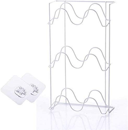 Wall Mounted Shoe Storage Rack - 5 Tier Space Saving Organizer for Shoes & Slippers | Durable Iron Construction | Perfect for Bedroom, Bathroom & Entryway Organization (White)