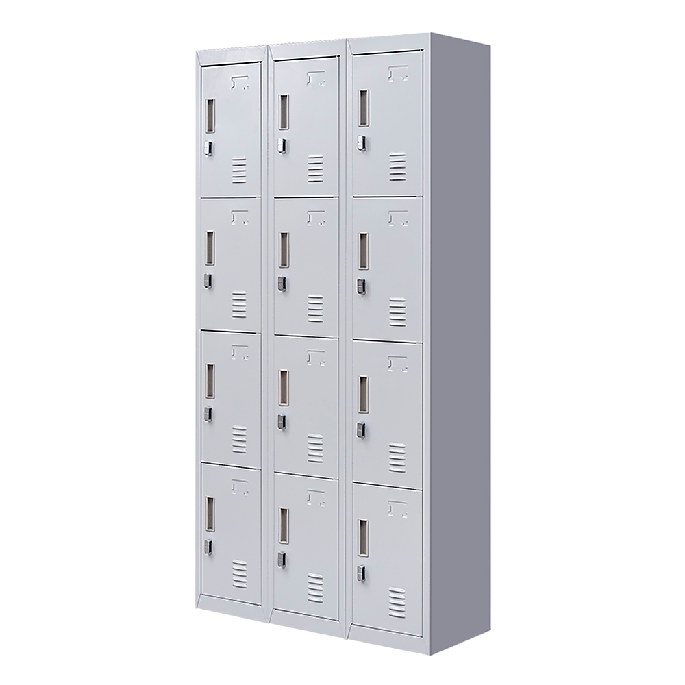 12-Pack Heavy Duty Door Locker with Padlock - Secure Storage for Office, Gym, Shed, School & Home - Ideal for Lockers, Cabinets, Gates and Storage Units