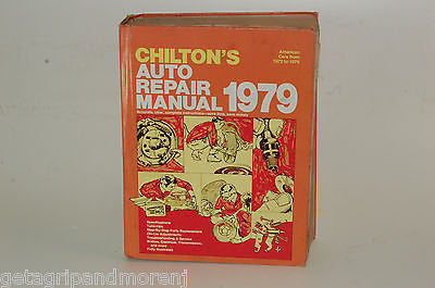 Chilton's Automotive Repair Manual 1979 - Complete Car Maintenance Guide for DIY Mechanics & Professionals | Perfect for Classic Car Restoration & Vintage Vehicle Repair