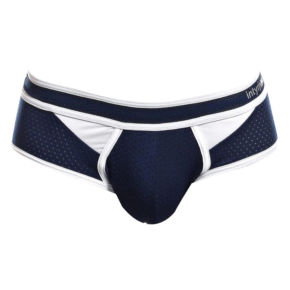 Sexy Men's Mesh Pouch Brief Underwear - Low Waist Sheer Bikini Underpants for Lingerie & Sensual Wear - Perfect for Date Nights, Role Play, and Intimate Moments