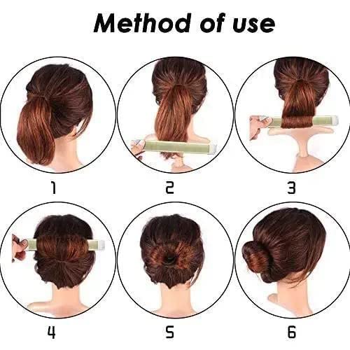 French Twist Bun Maker & Ponytail Holder - 2 Pack Hair Styling Tool for Women & Girls | Easy Updo & Ponytail Accessories for Everyday, Work & Special Occasions
