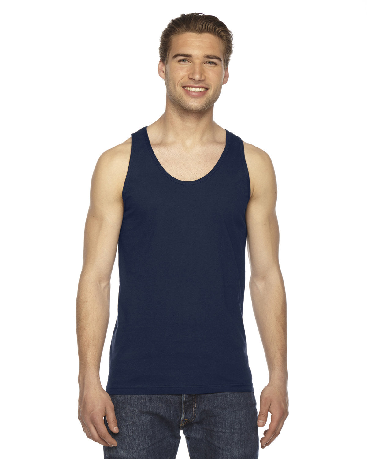American Apparel 2408W Unisex Fine Jersey Tank Top - Soft Cotton Blend Casual Sleeveless Shirt for Men & Women - Perfect for Gym, Yoga, Beach and Summer Outfits