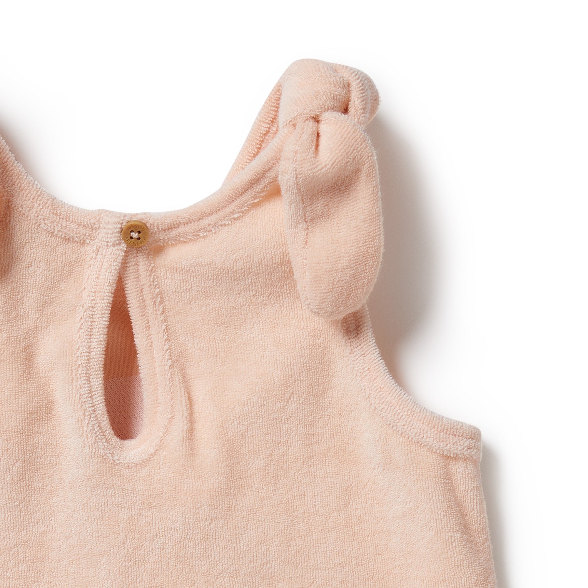 Sunshine Organic Terry Tie Singlet - Soft Cotton Baby Onesie for Newborns & Infants | Perfect for Playtime, Naptime & Everyday Comfort