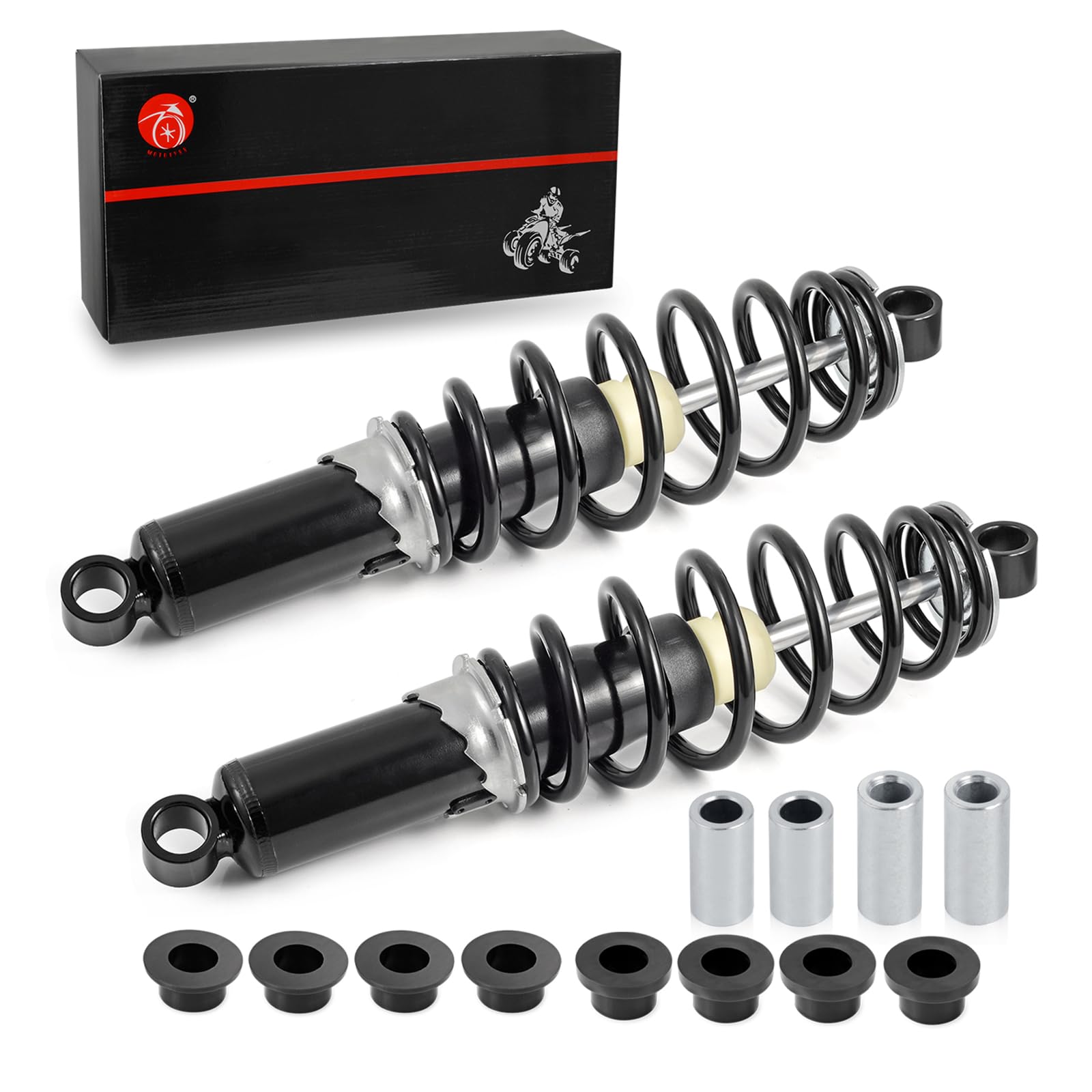 Polaris Sportsman 400 450 500 570 600 700 800 Rear Strut Shocks Absorber Kit (2005-2018) - Heavy Duty Suspension Upgrade for Off-Road ATV & UTV Adventures