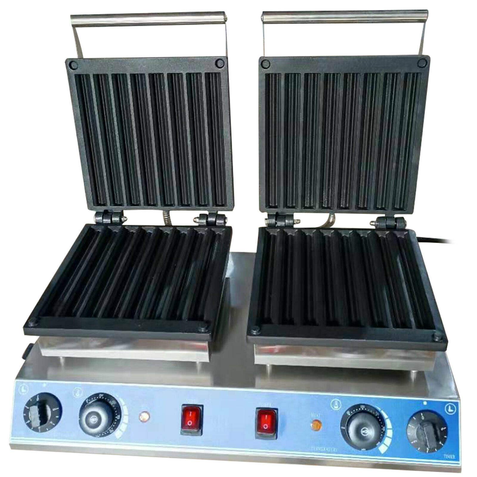 Commercial Waffle Maker & Churro Machine - 3000W Electric Spanish Churro Baker with 16pc Waffle Iron Plates for Home & Restaurant Use (110V) | Perfect for Breakfast Cafes, Food Trucks & Catering Businesses