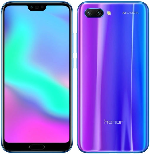 Huawei Honor 10 Unlocked Smartphone - 128GB Dual SIM 4G LTE Android Phone (Blue) - for International Travel, Business & Gaming