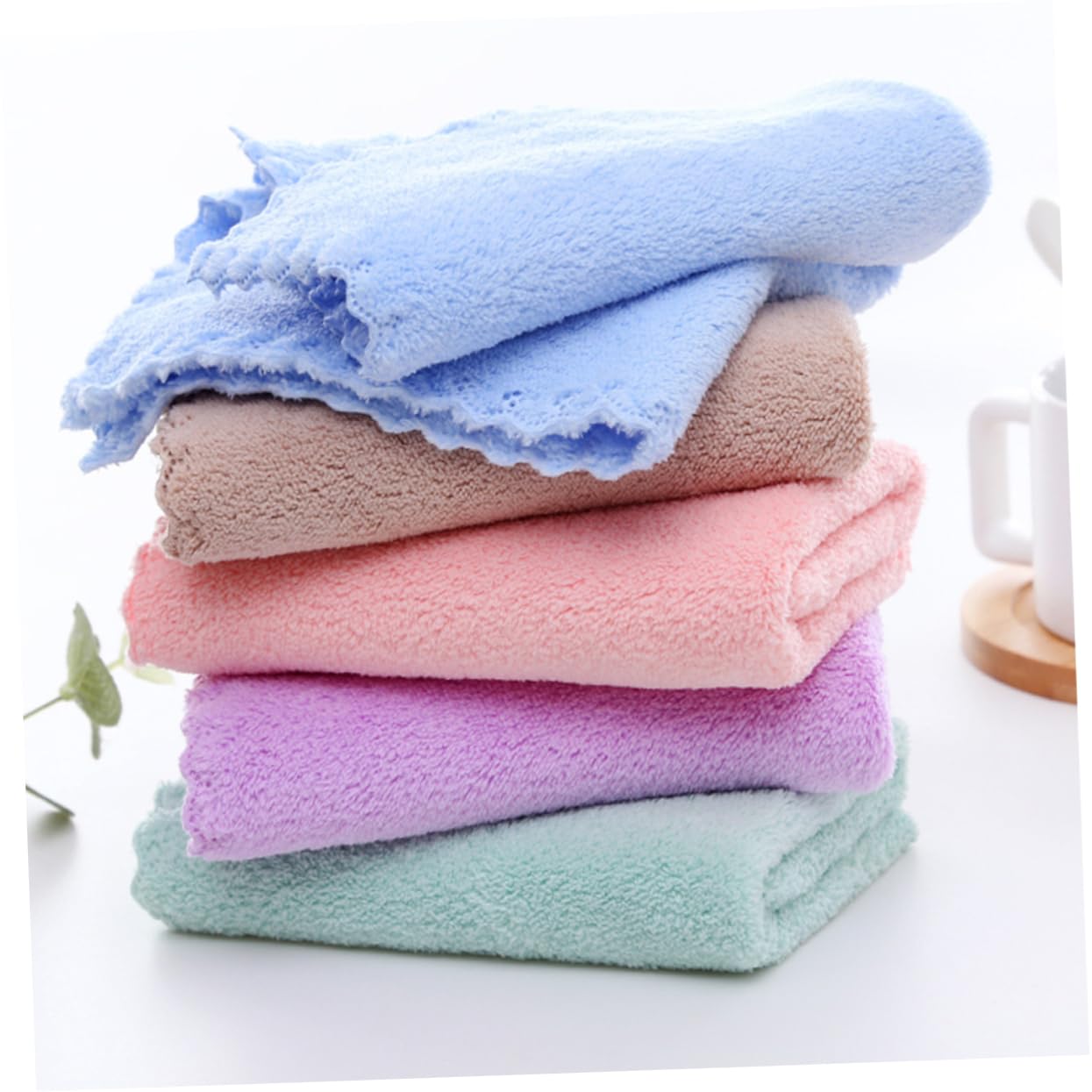 10-Pack Soft Microfiber Makeup Remover Towels for Face & Body - Gentle Cleansing Cloths for Kids & Adults - Perfect for Daily Skincare, Travel, Gym & Spa Use