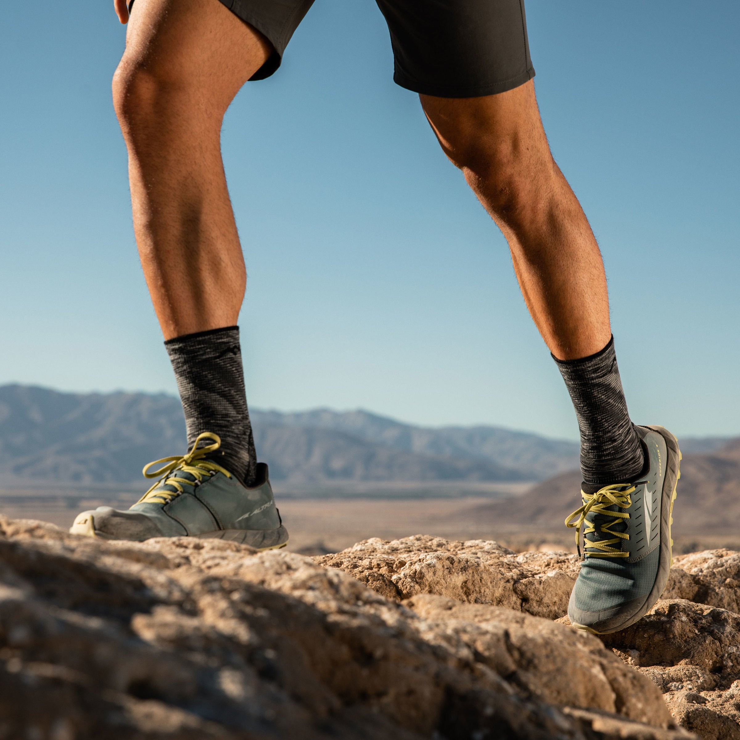 Men's Lightweight Hiking Socks - Breathable Micro Crew Hikers for Outdoor Adventures & Trail Running