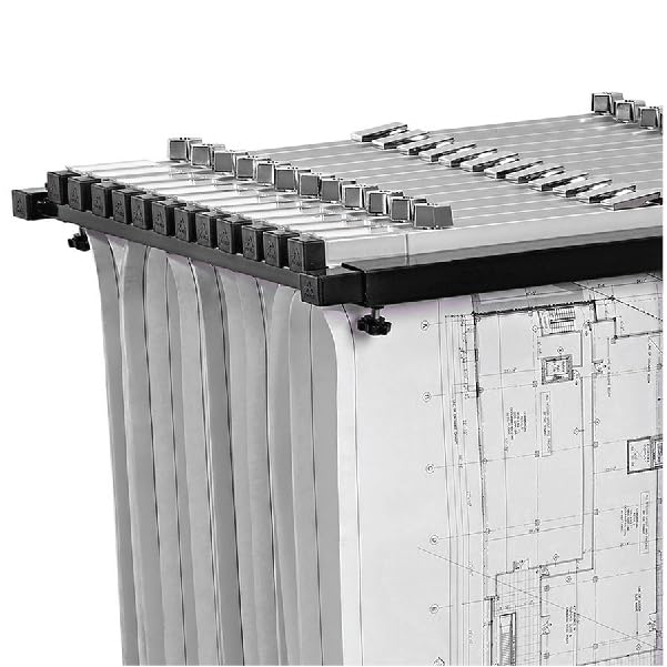 Adir Mobile Blueprint Holder - Adjustable Blueprint Storage Organizer & Construction Plan Rack for Jobsite, Office, and Home Use - Perfect for Architects, Engineers, and Contractors (Without Clamps)
