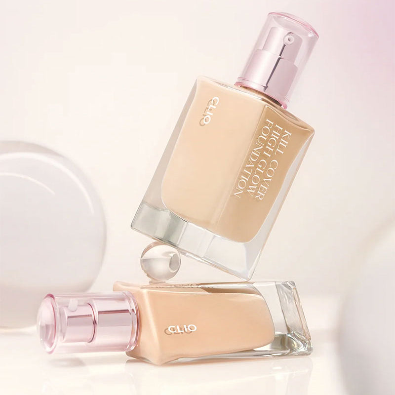 CLIO Kill Cover High Glow Foundation SPF30 - 38g Full Coverage Liquid Makeup with Hydrating Formula (3 Shades) - Perfect for Daily Wear & Special Occasions