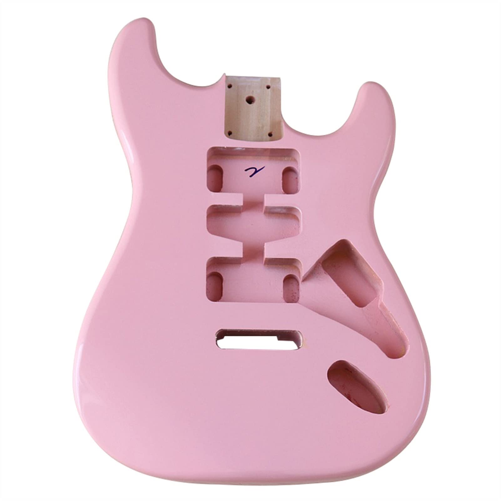 Pink Electric Guitar Body - Poplar Wood ST Style Replacement Part for DIY Guitar Kits & Custom Builds | Perfect for Musicians, Luthiers & Guitar Enthusiasts